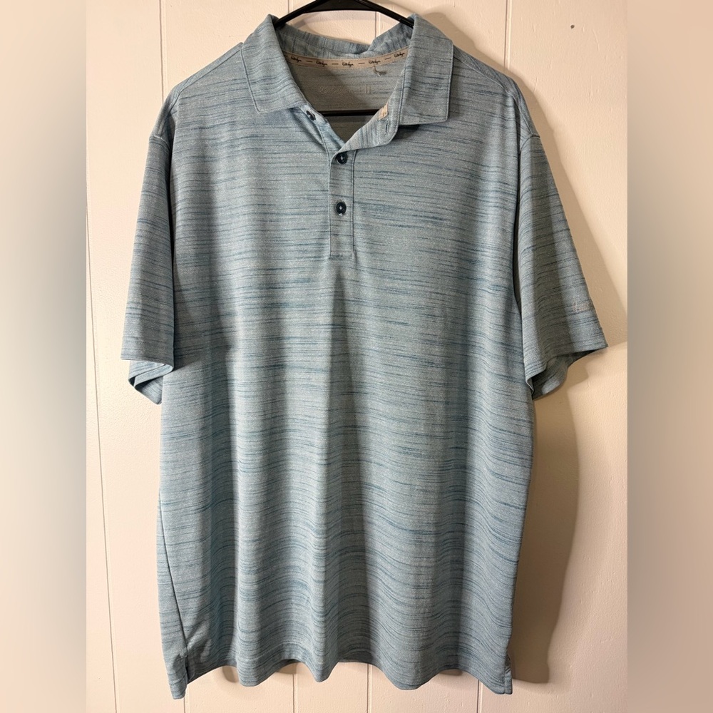 Walter Hagen Polo Shirt Men’s Size XL Blue Short Sleeve‎ Performance Golf